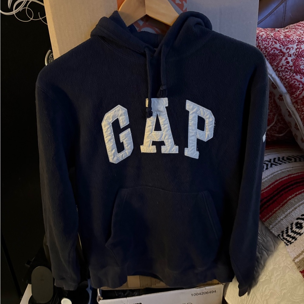 Vintage GAP Dark Blue Fleece Pullover with Logo